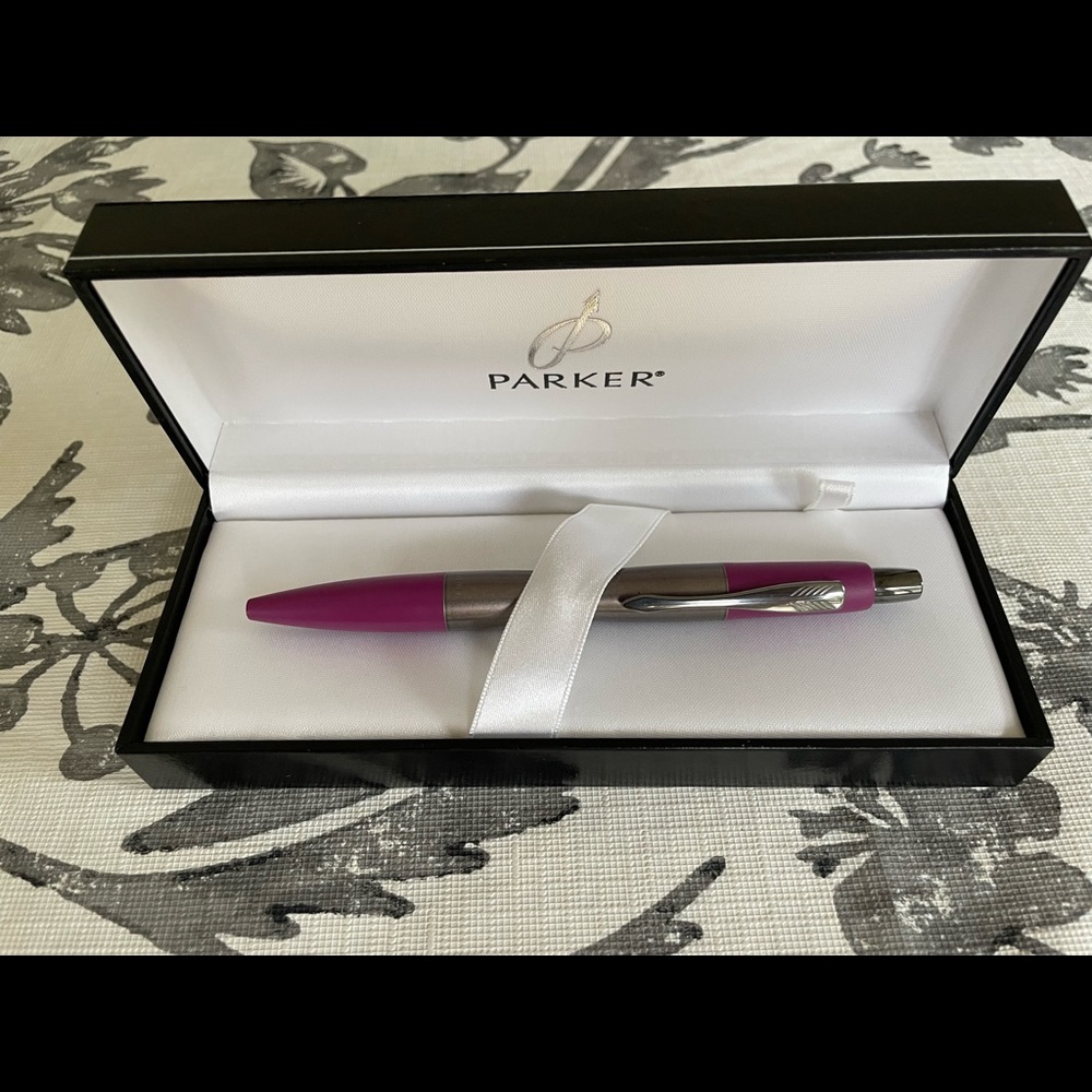 Pink and Metal Parker Pen